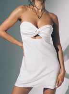 Women's Shellie Mini Dress White — Dress