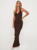Women's Spicy Maxi Dress Chocolate — Dress