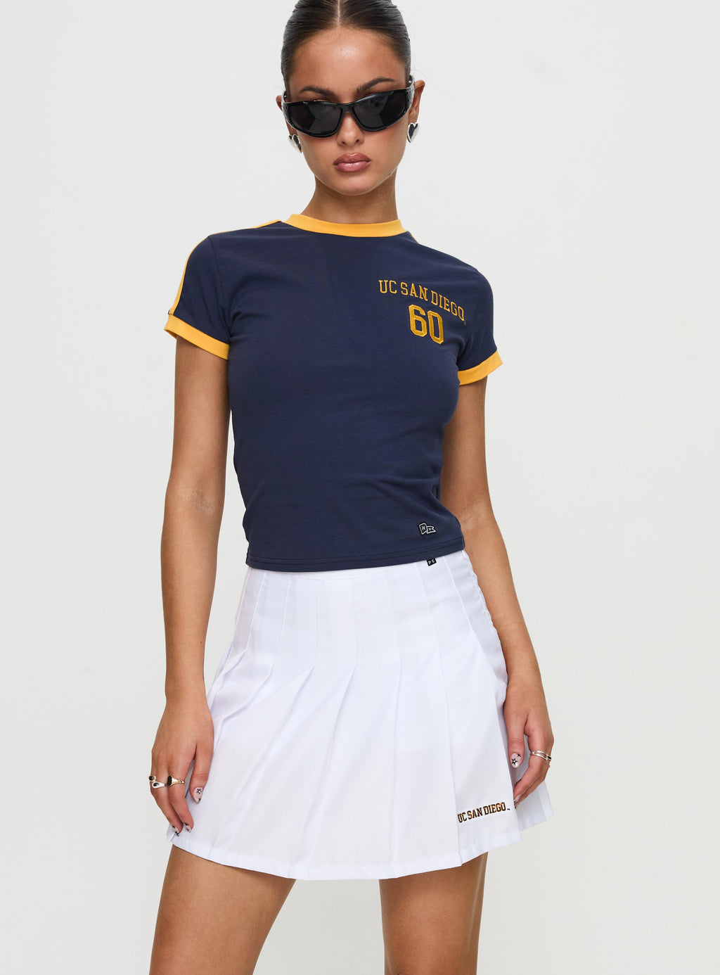 Women's UCSD Tennis Skort White — Skirt