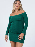 Women's Estelle Mini Dress Green — Dress