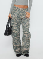 Women's Sweetness Low Rise Straight Leg Jeans Digital Camo