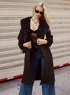 Women's After Party Shearling Jacket Black