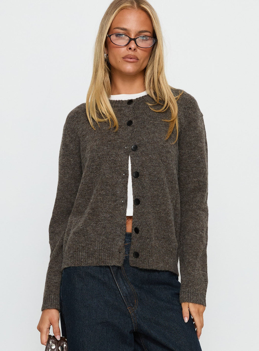 Women's Better Than Fiction Cardigan Mocha — Sweater