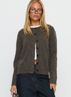 Women's Better Than Fiction Cardigan Mocha — Sweater