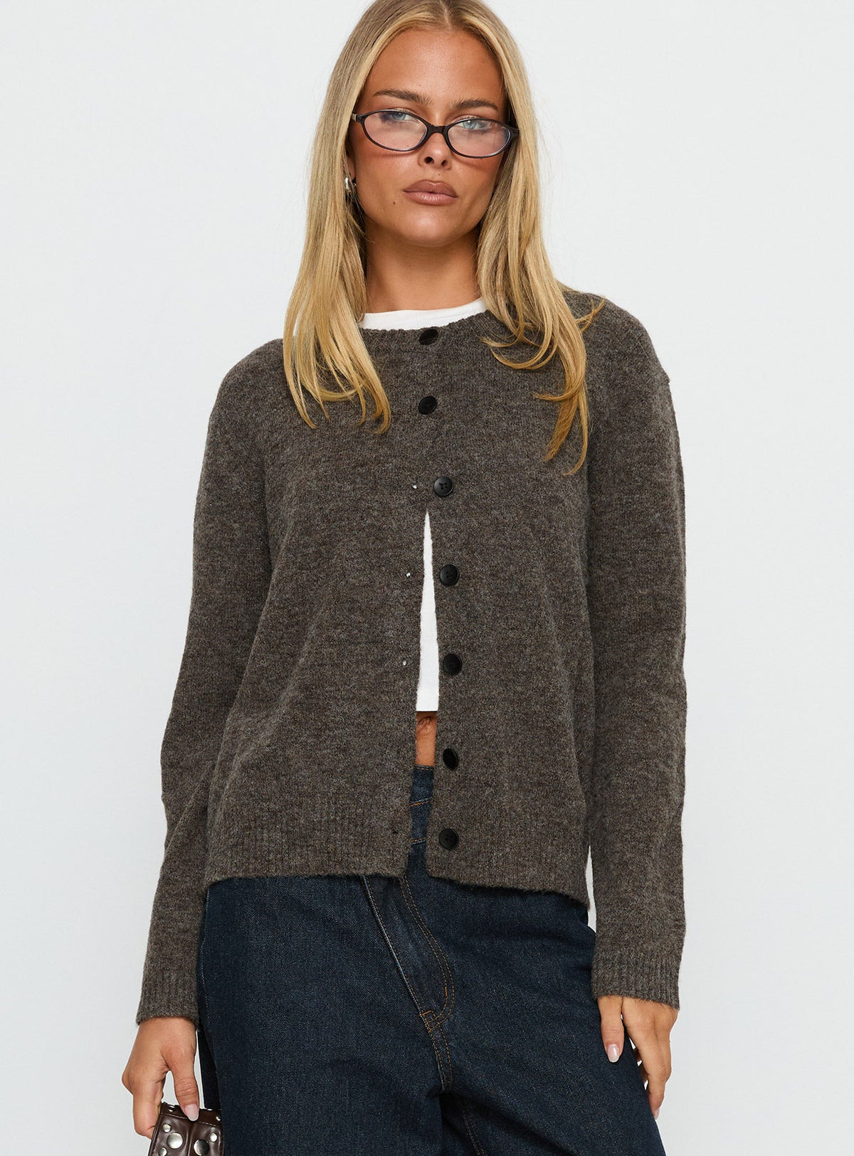 Women's Better Than Fiction Cardigan Mocha — Sweater