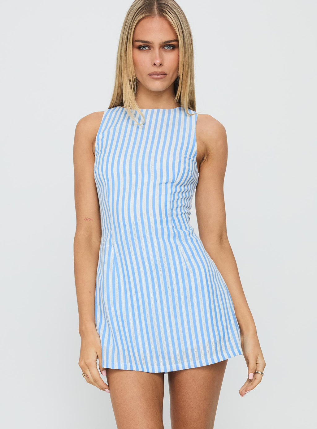 Women's Yumiko Romper Blue Stripe