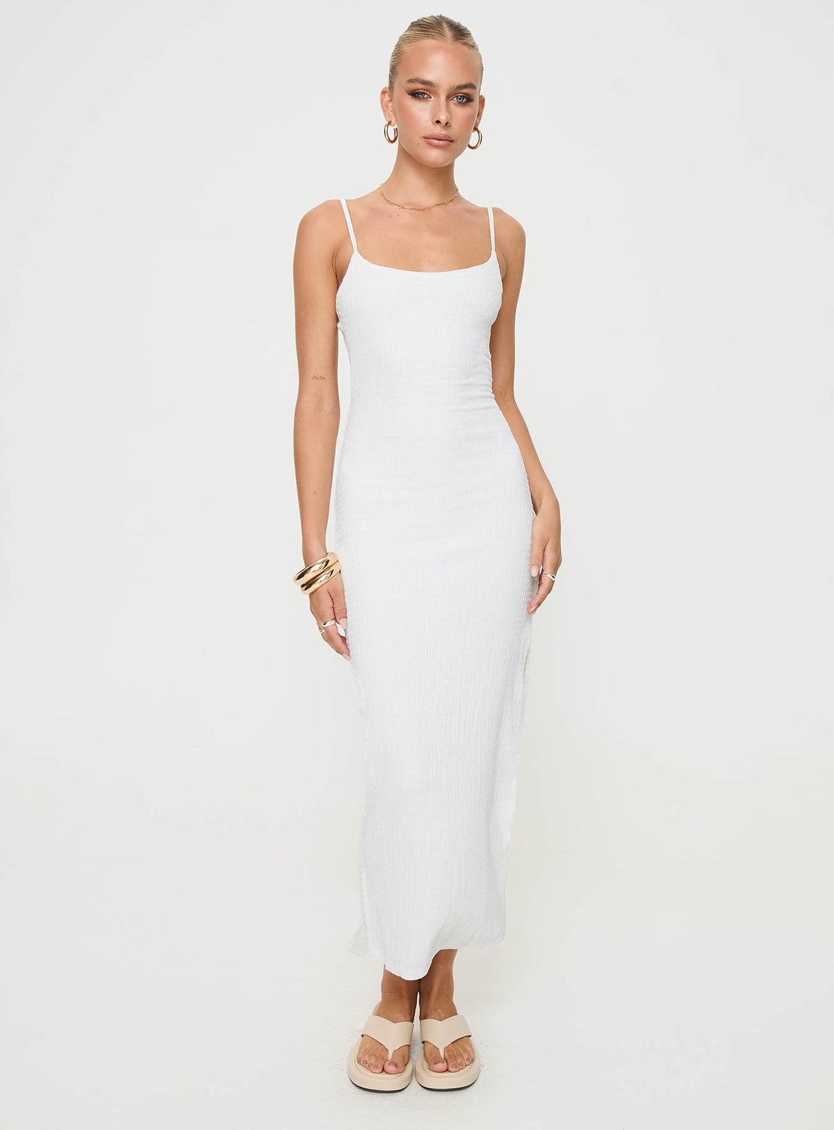 Women's Elestria Maxi Dress White — Dress