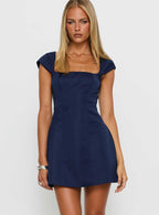 Women's Mariza Mini Dress Navy — Dress