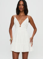 Women's Elpida Mini Dress White — Dress