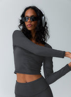 Women's Thriving Activewear Top Grey