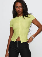 Women's Suzu Textured Top Green