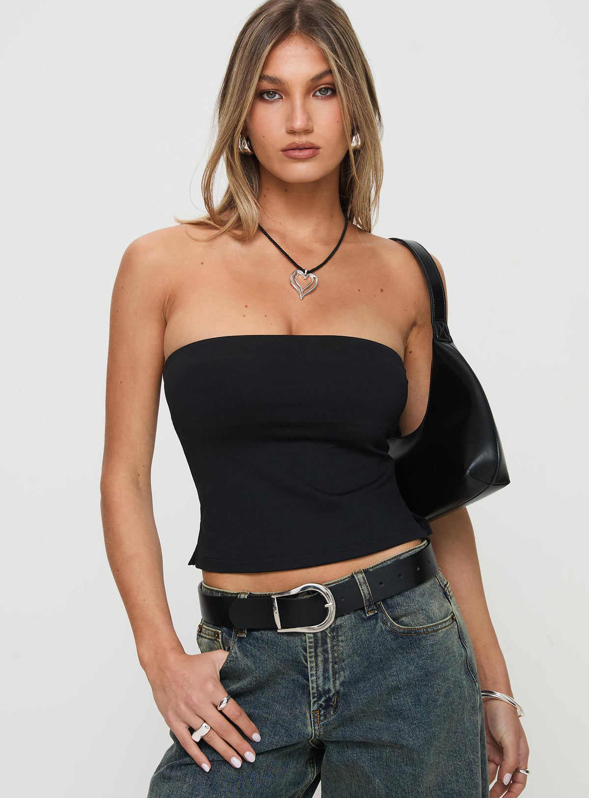Women's Aurorah Strapless Top Black