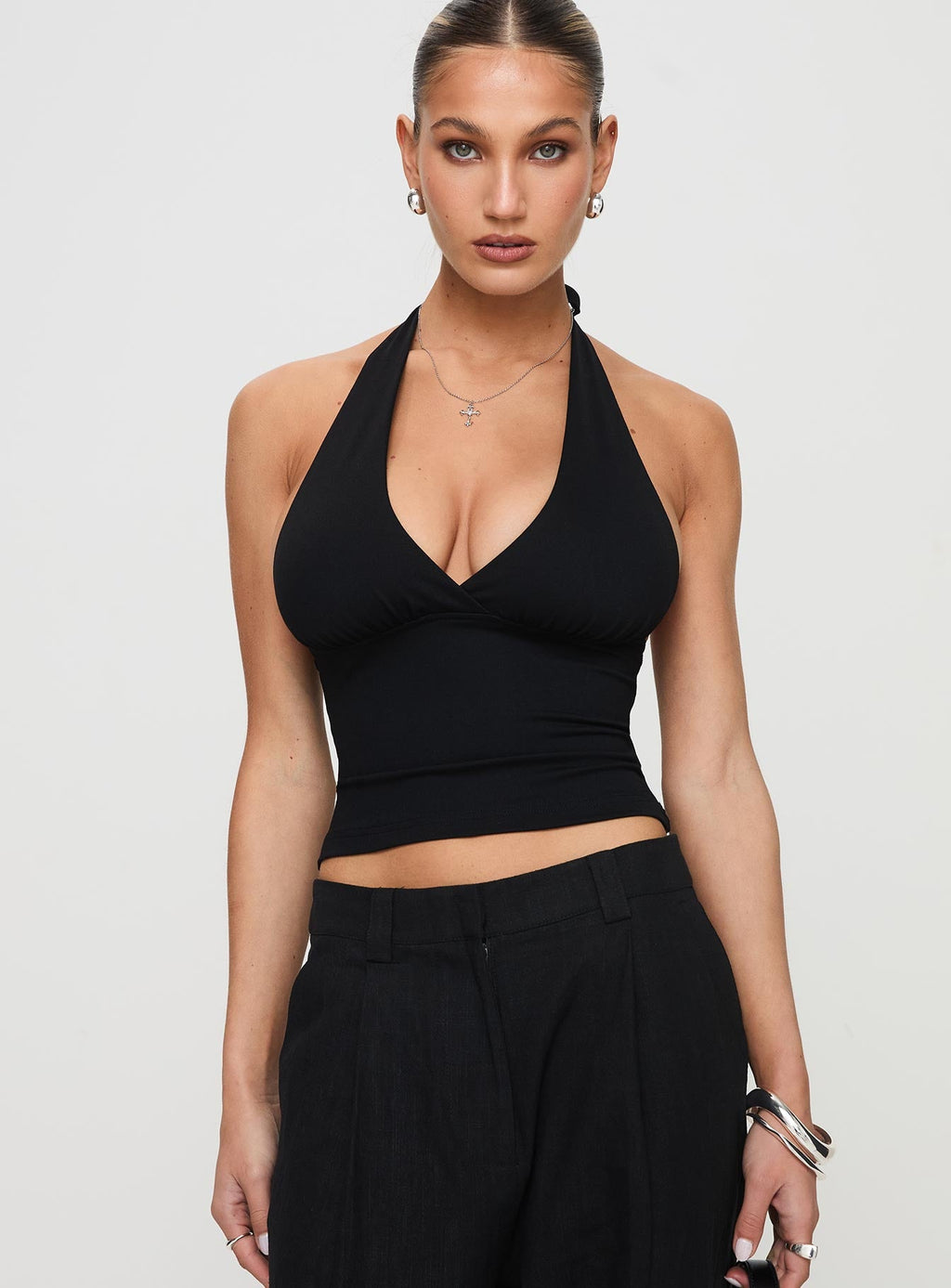 Women's Whimsy Halter Top Black