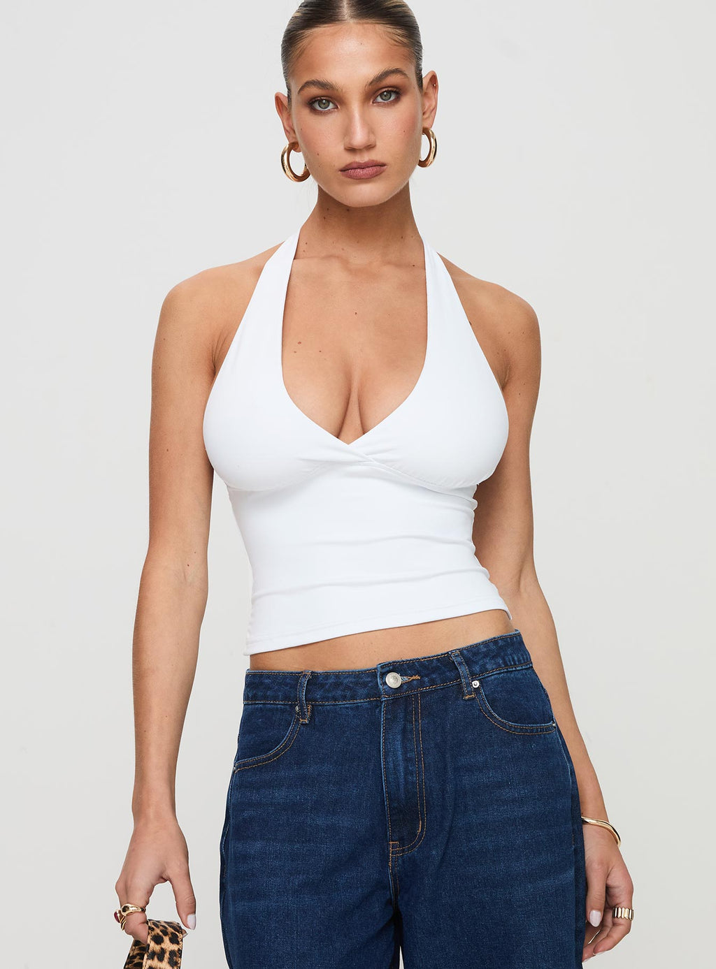 Women's Whimsy Halter Top White
