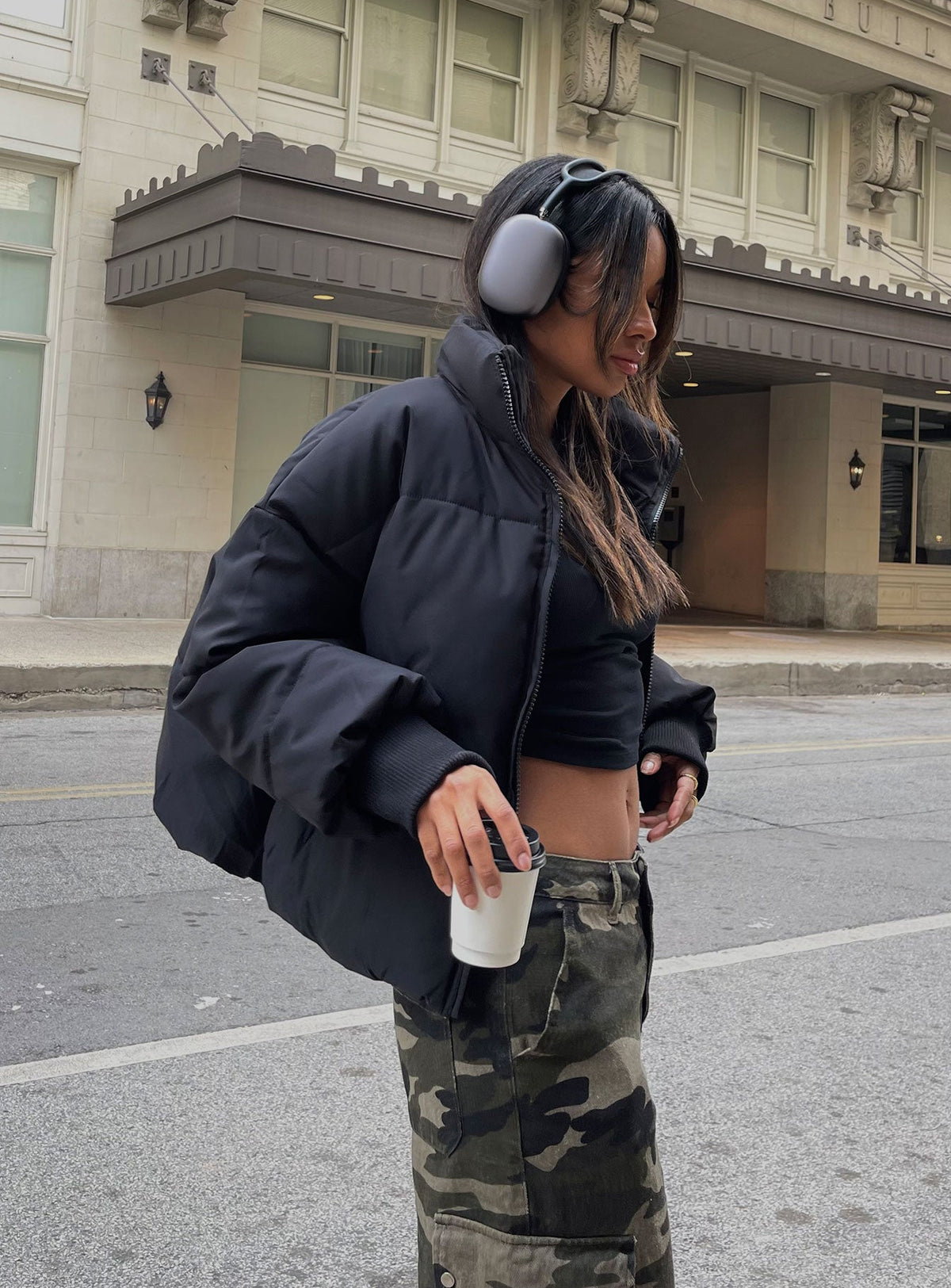 Women's Abe Puffer Jacket Black