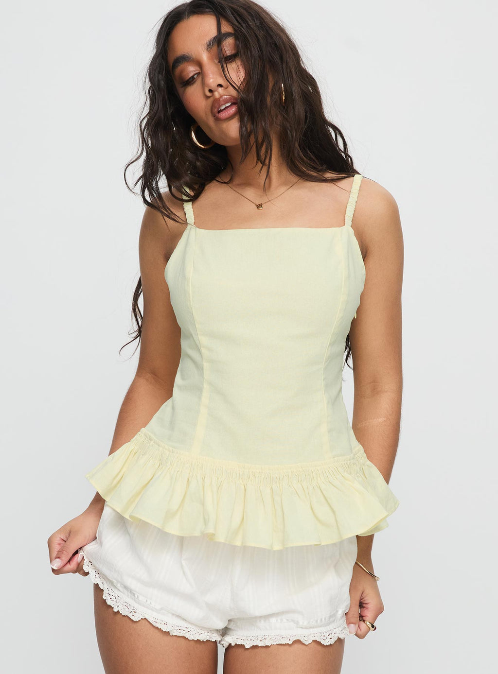 Women's Mystery Of Love Frill Top Butter