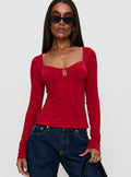 Women's Keane Long Sleeve Top Red