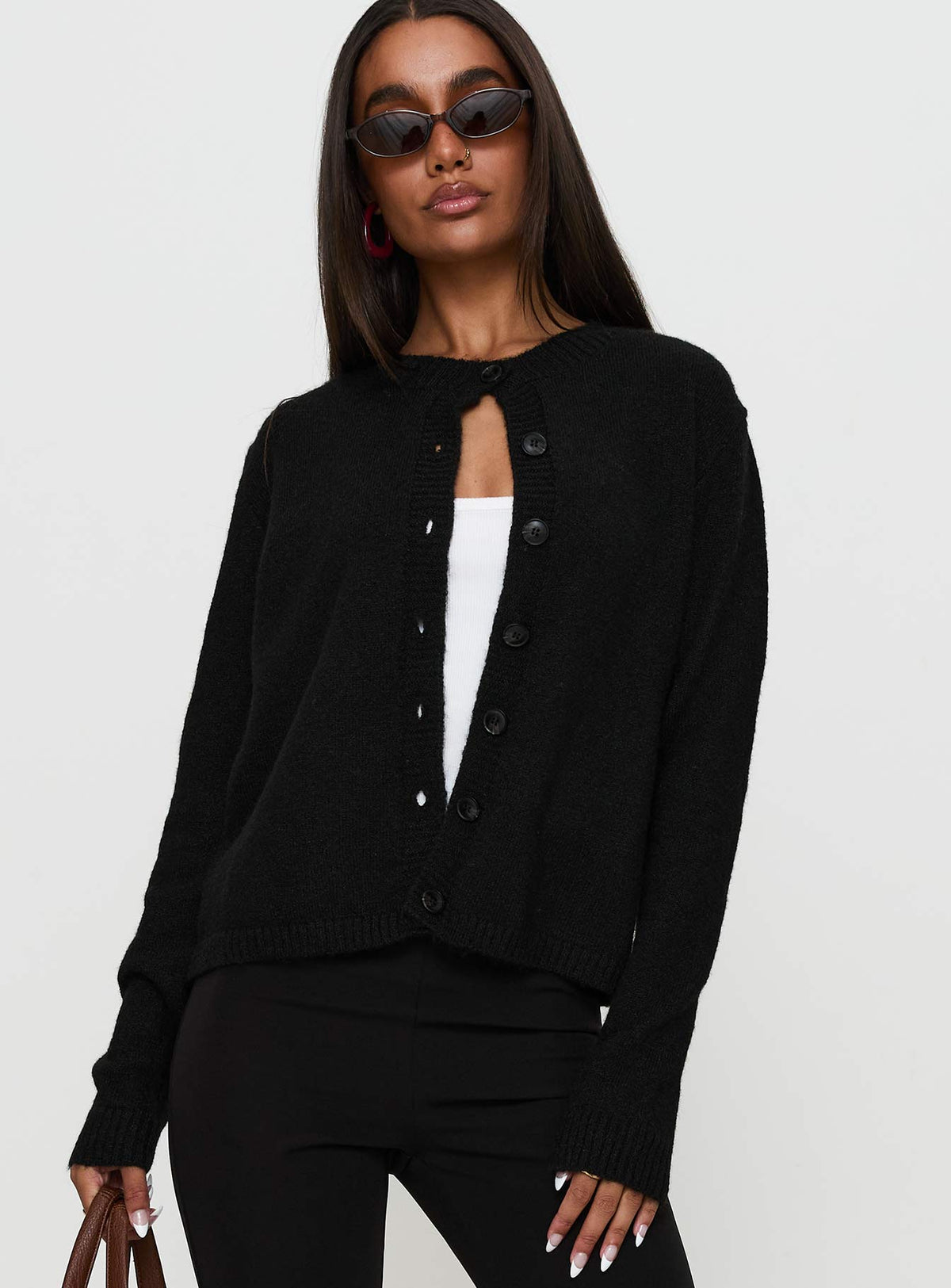 Women's Denmark Cardigan Black — Sweater