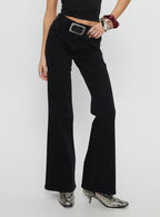 Women's Magic Mirror Mid Rise Bootleg Jeans Washed Black