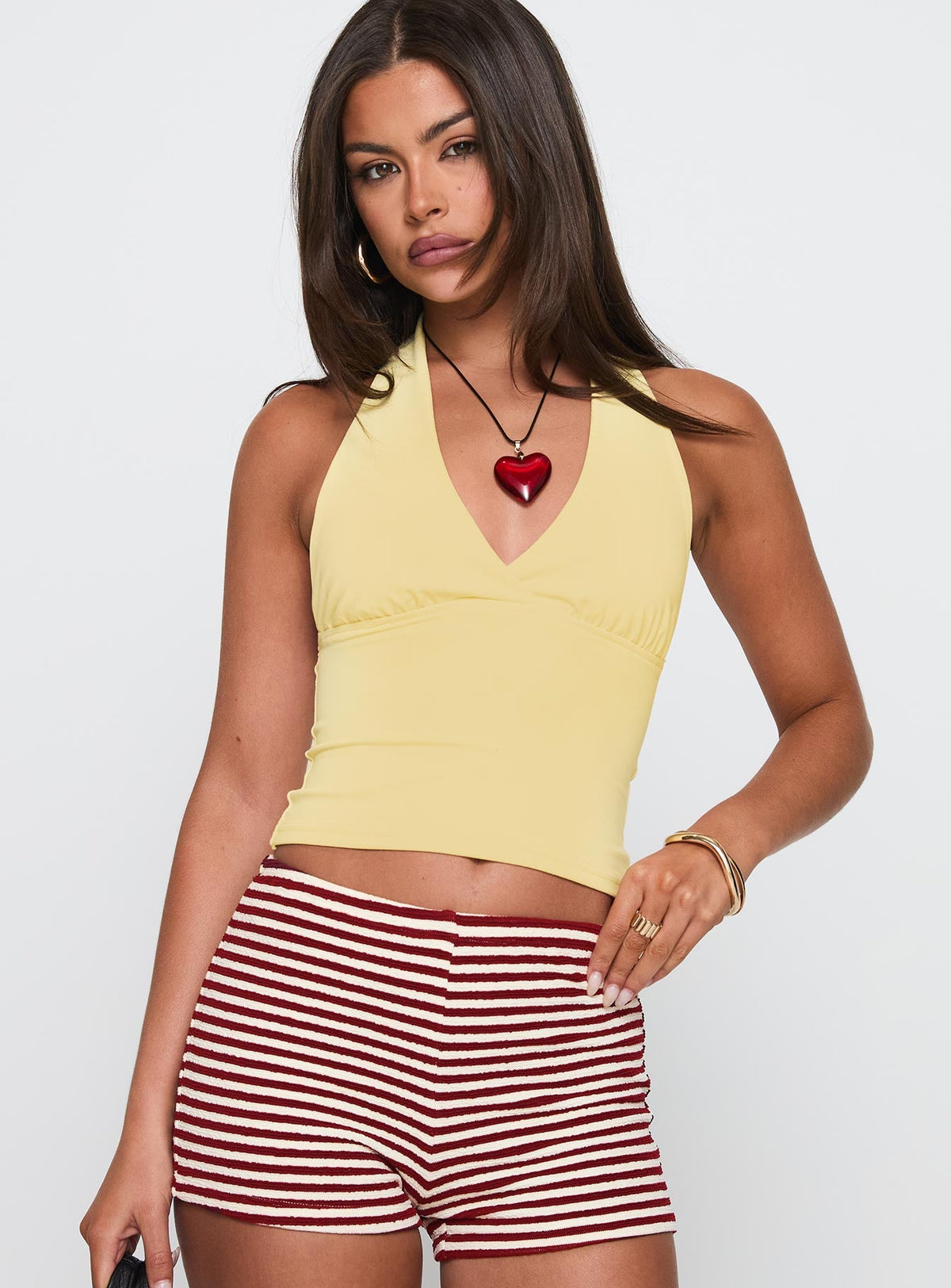 Women's Whimsy Halter Top Lemon