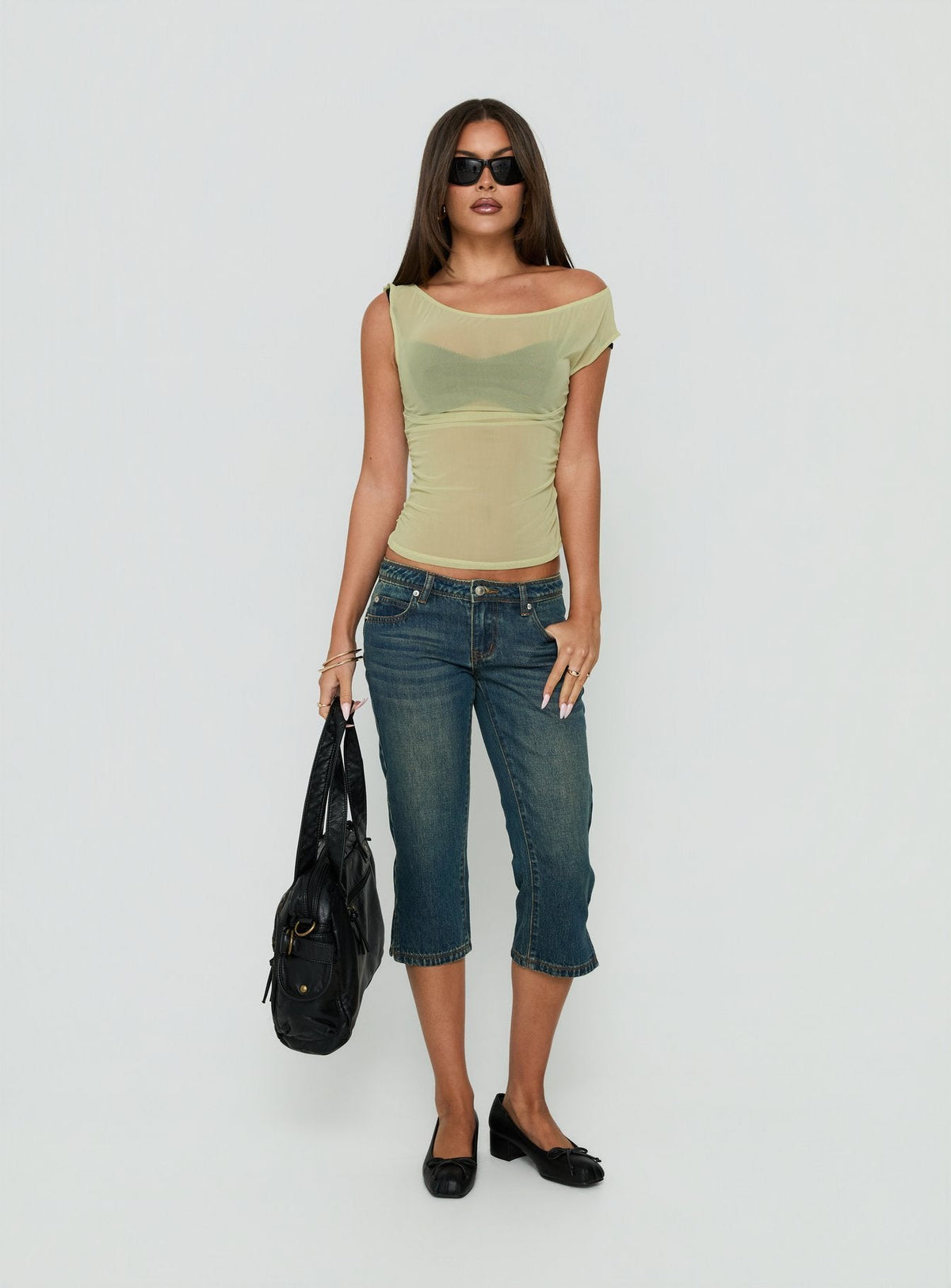 Women's Tanjiro One Shoulder Top Green