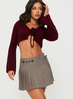 Women's Tarnya Plaid Mini Skirt Brown