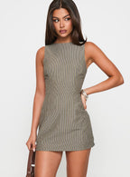 Women's Yumiko Romper Green Stripe Tall