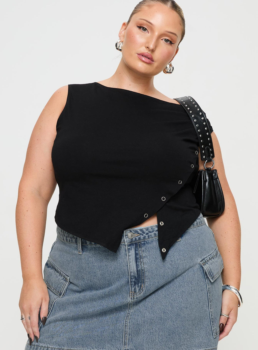 Women's Karre Off The Shoulder Top Black Curve