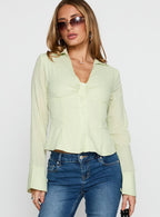 Women's Elowenn Long Sleeve Top Green