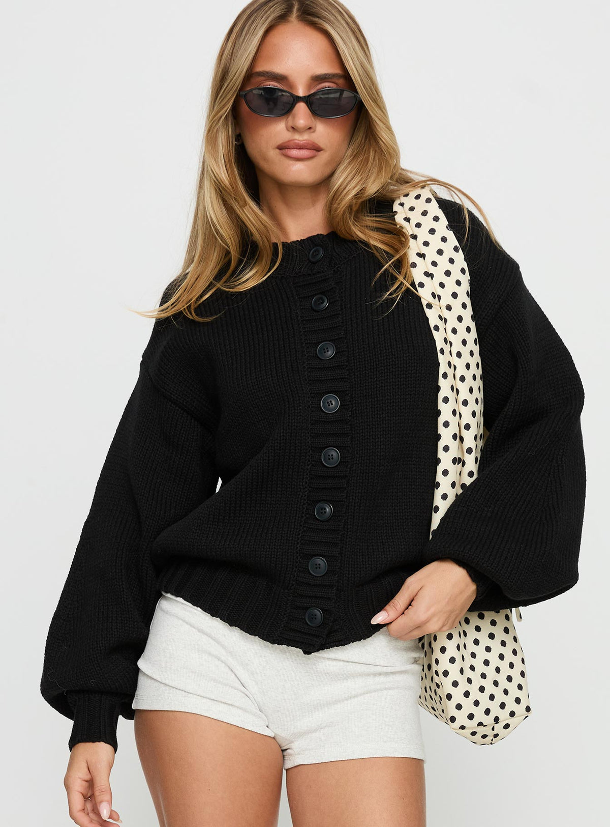 Women's Edern Cardigan Black — Sweater