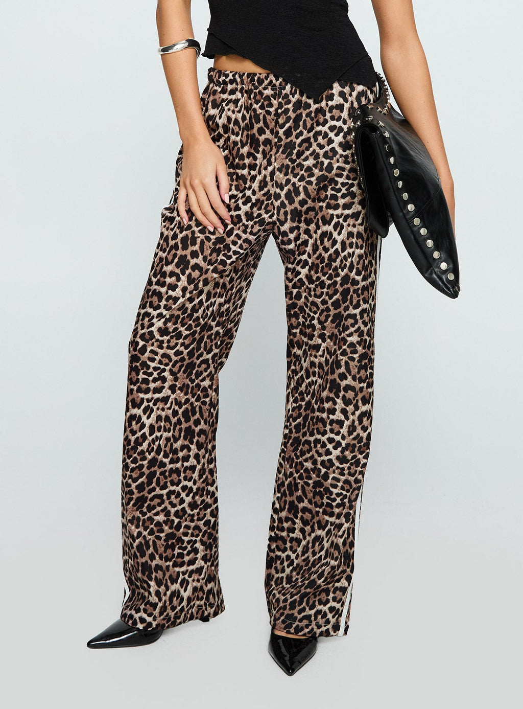 Women's Buzzer Track Pants Leopard
