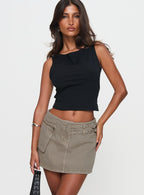 Women's Paltrow Cargo Mini Skort Washed Brown Tall — Skirt