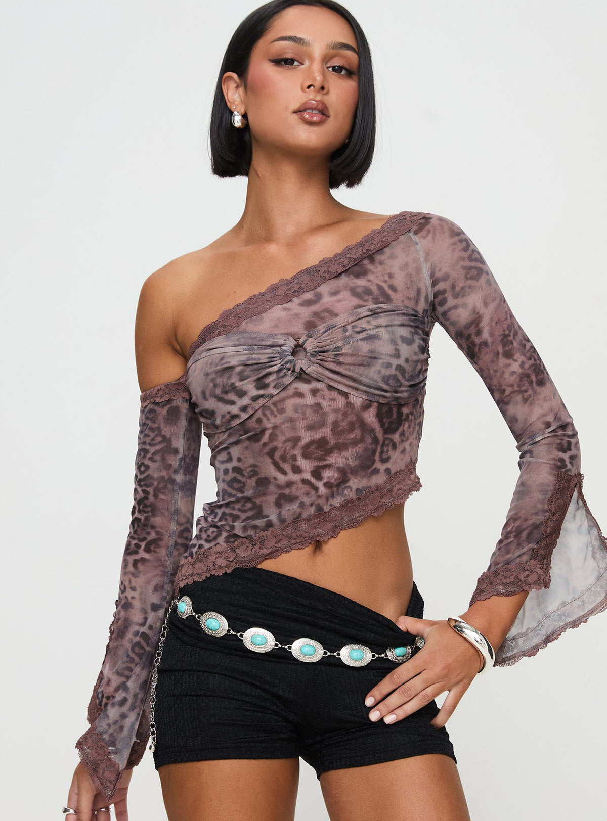 Women's Empty Space Top Leopard