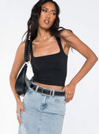 Women's Back In Time Top Black