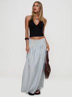 Women's Find Your Love Flowy Maxi Skirt White