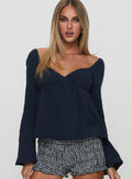 Women's Khalea Long Sleeve Top Navy