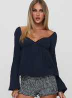 Women's Khalea Long Sleeve Top Navy