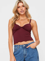 Women's Greyer Top Wine