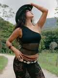 Women's Gilda Asymmetric Top Black