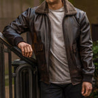 Men's Flight Jacket | Black Coffee