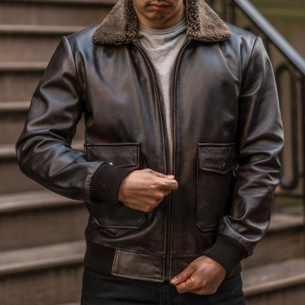 Men's Flight Jacket | Black Coffee