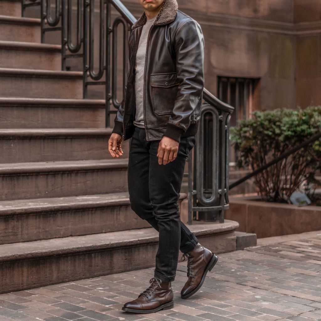 Men's Flight Jacket | Black Coffee