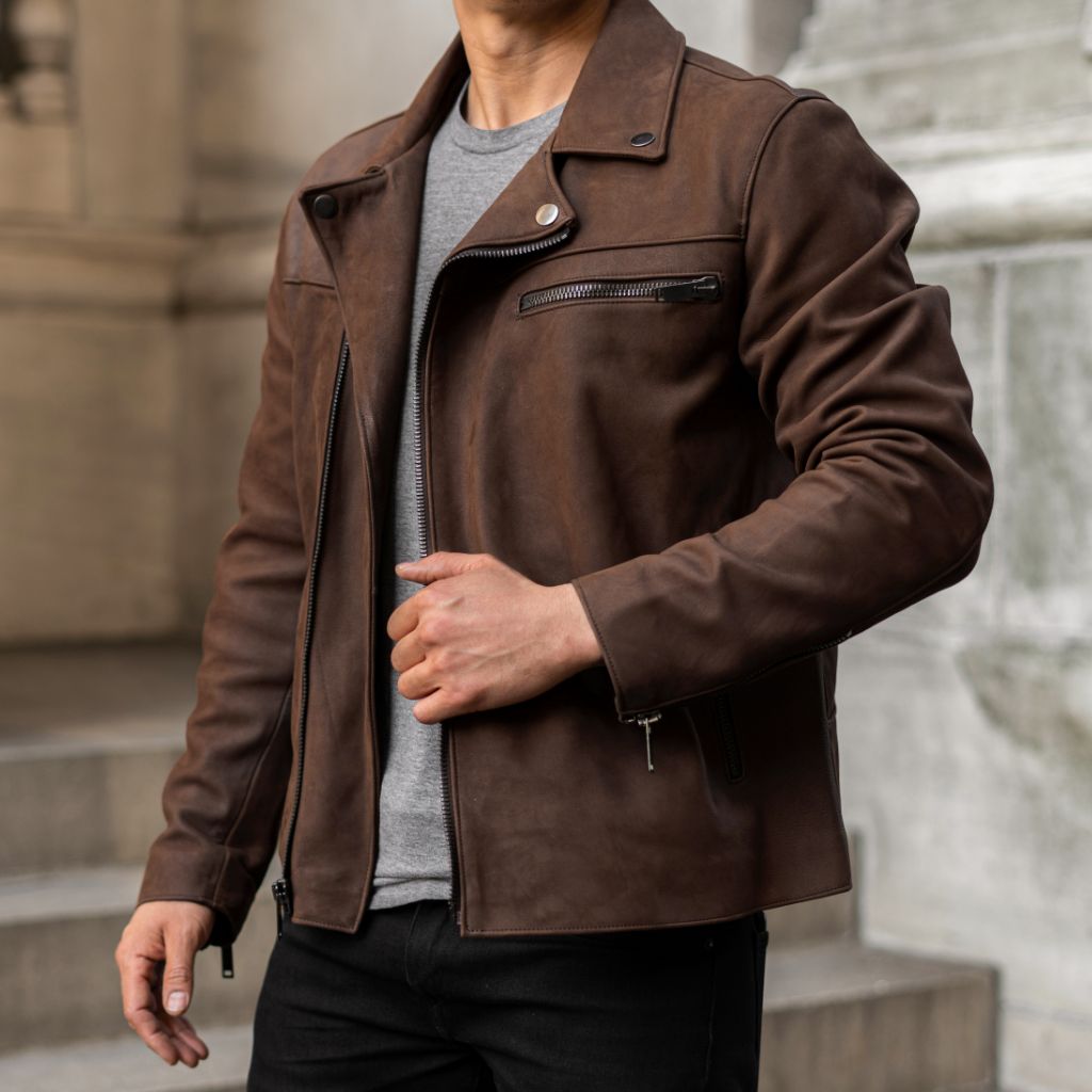 Men's Motorcycle Jacket | Tobacco