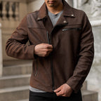 Men's Motorcycle Jacket | Tobacco