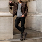 Men's Motorcycle Jacket | Tobacco