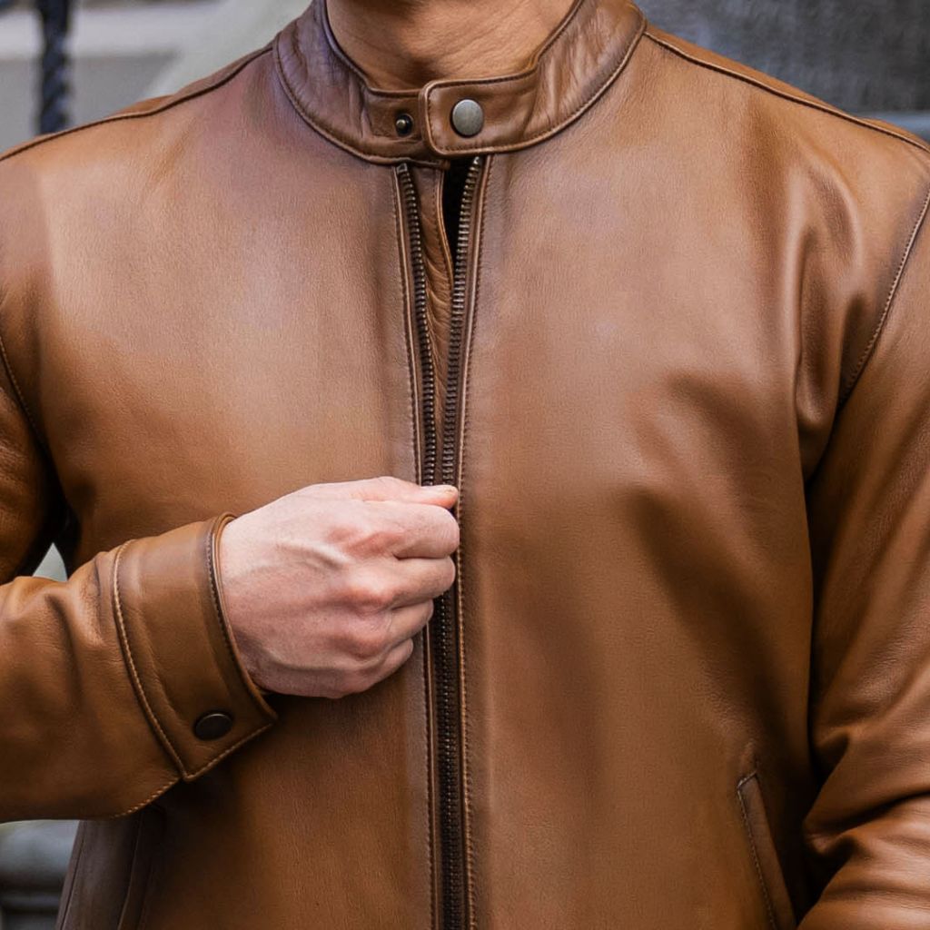 Men's Racer Jacket | Toffee