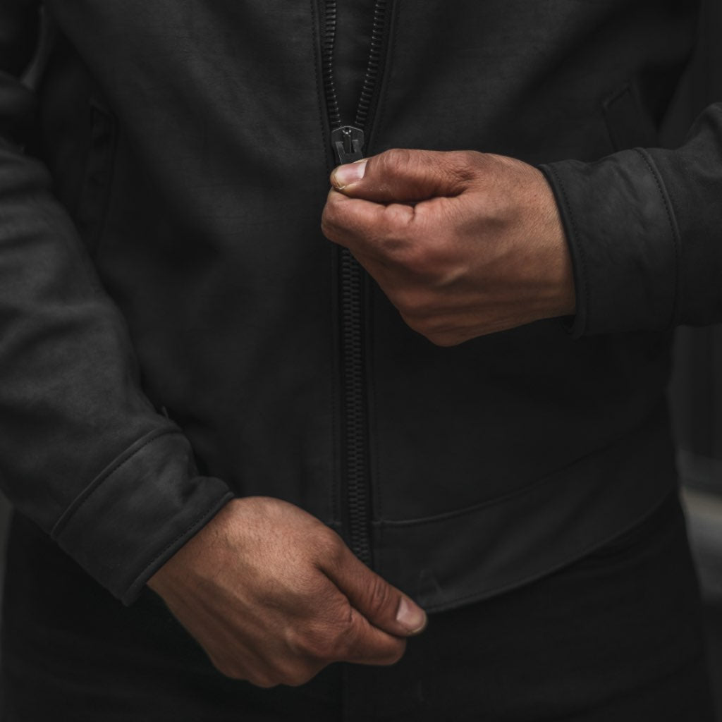 Men's Racer Jacket | Black Matte