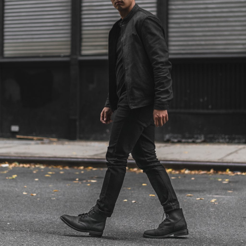 Men's Racer Jacket | Black Matte