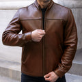 Men's Rider Jacket | Rich Mahogany