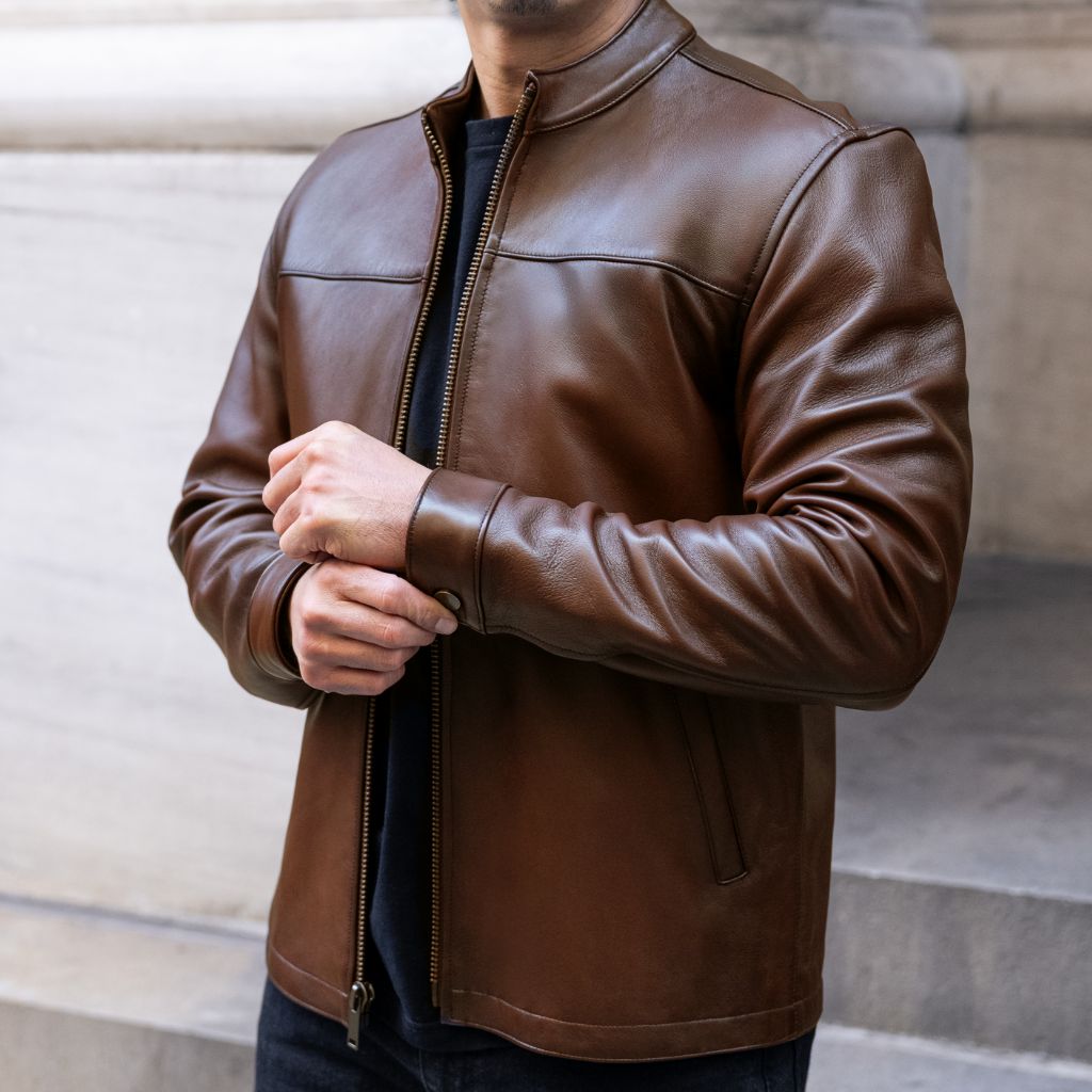 Men's Rider Jacket | Rich Mahogany